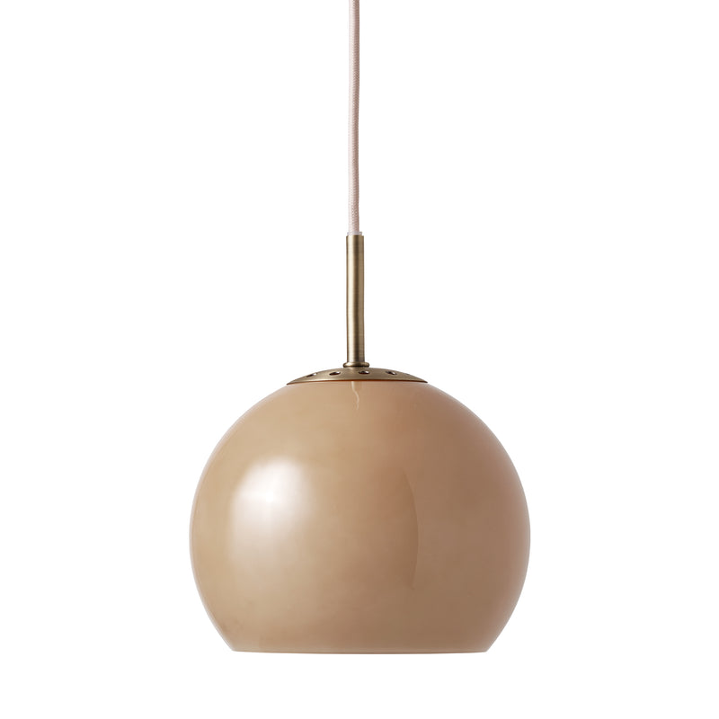Frandsen - Ball Pendelleuchte Glas | Ø 18 cm / cappuccino