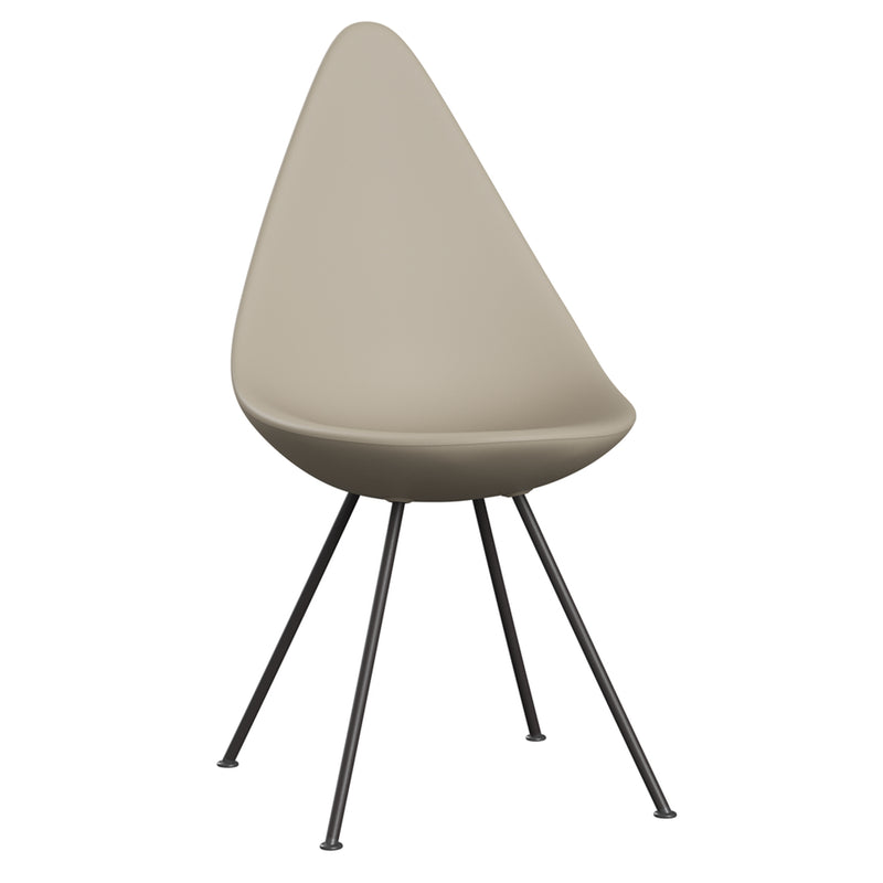 Fritz Hansen - Drop Stuhl | warm graphite/light beige