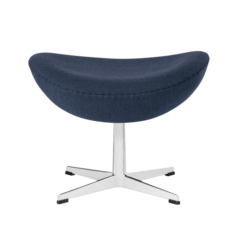 Fritz Hansen - Egg Fußhocker | Capture blau 6001 / Aluminium gebürstet matt