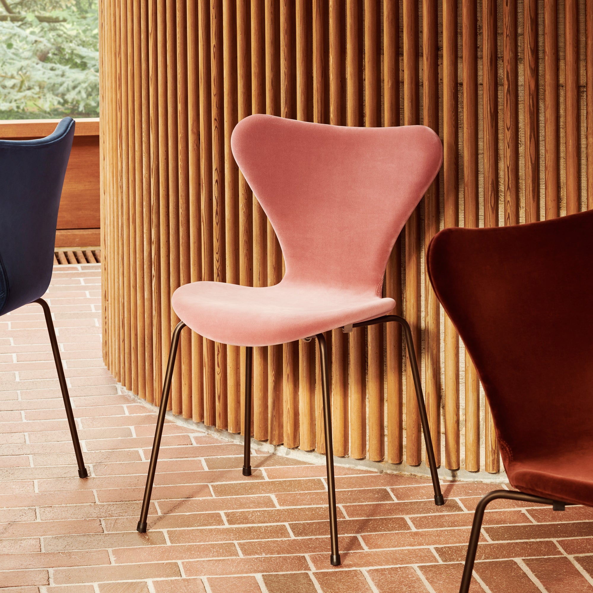 Fritz Hansen - Serie 7 Polsterstuhl | misty rose