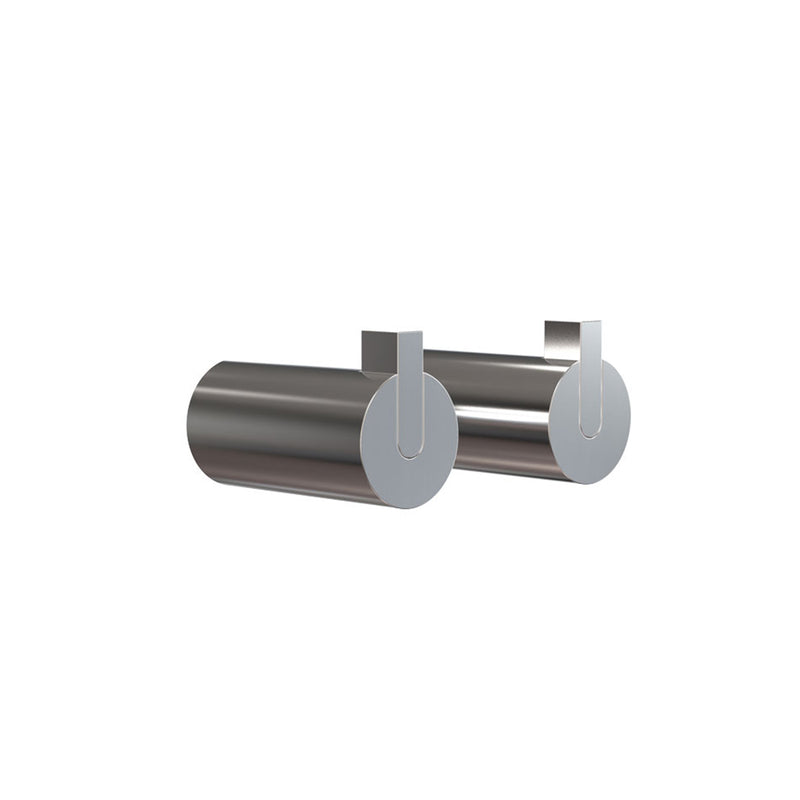 Frost - Nova 2 Wandhaken | Ø 25 x T 50 mm / edelstahl gebürstet
