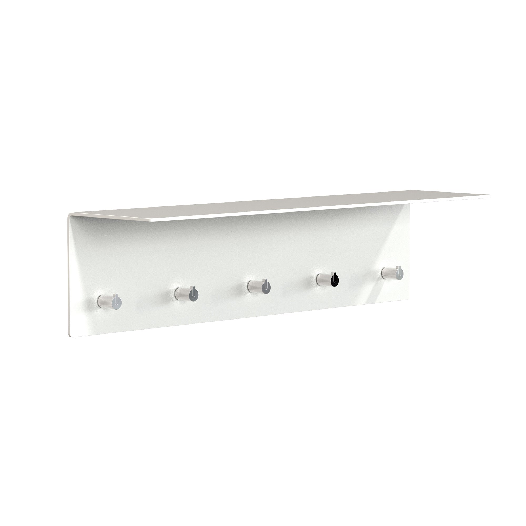 Frost - Unu Wandgarderobe | 60 x 15 x 15 cm / weiß matt/weiß poliert