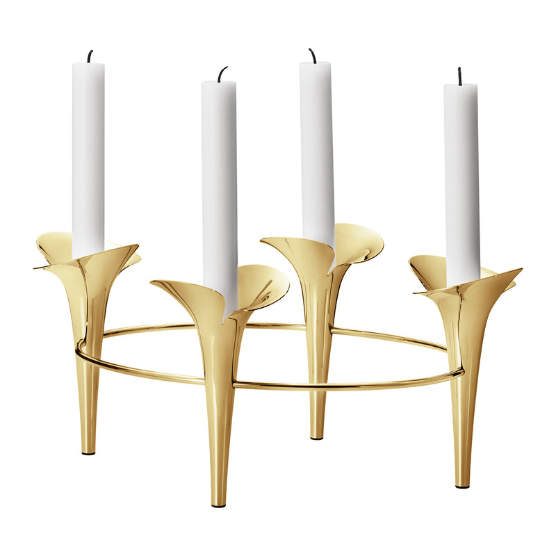 Georg Jensen - Bloom Botanica Kerzenständer | gold
