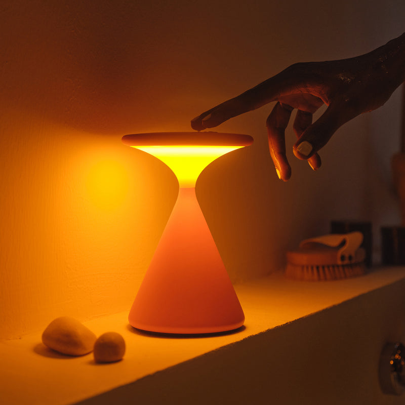 Grau - Salt LED Tischleuchte | blutorange