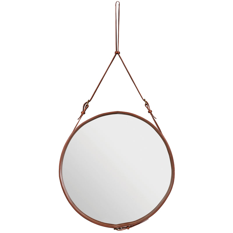 Gubi - Adnet Spiegel | Ø 70 cm / braun