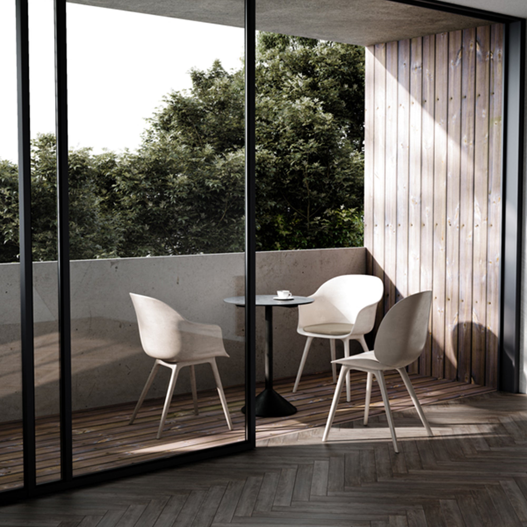 Gubi - Bat Dining Stuhl Outdoor