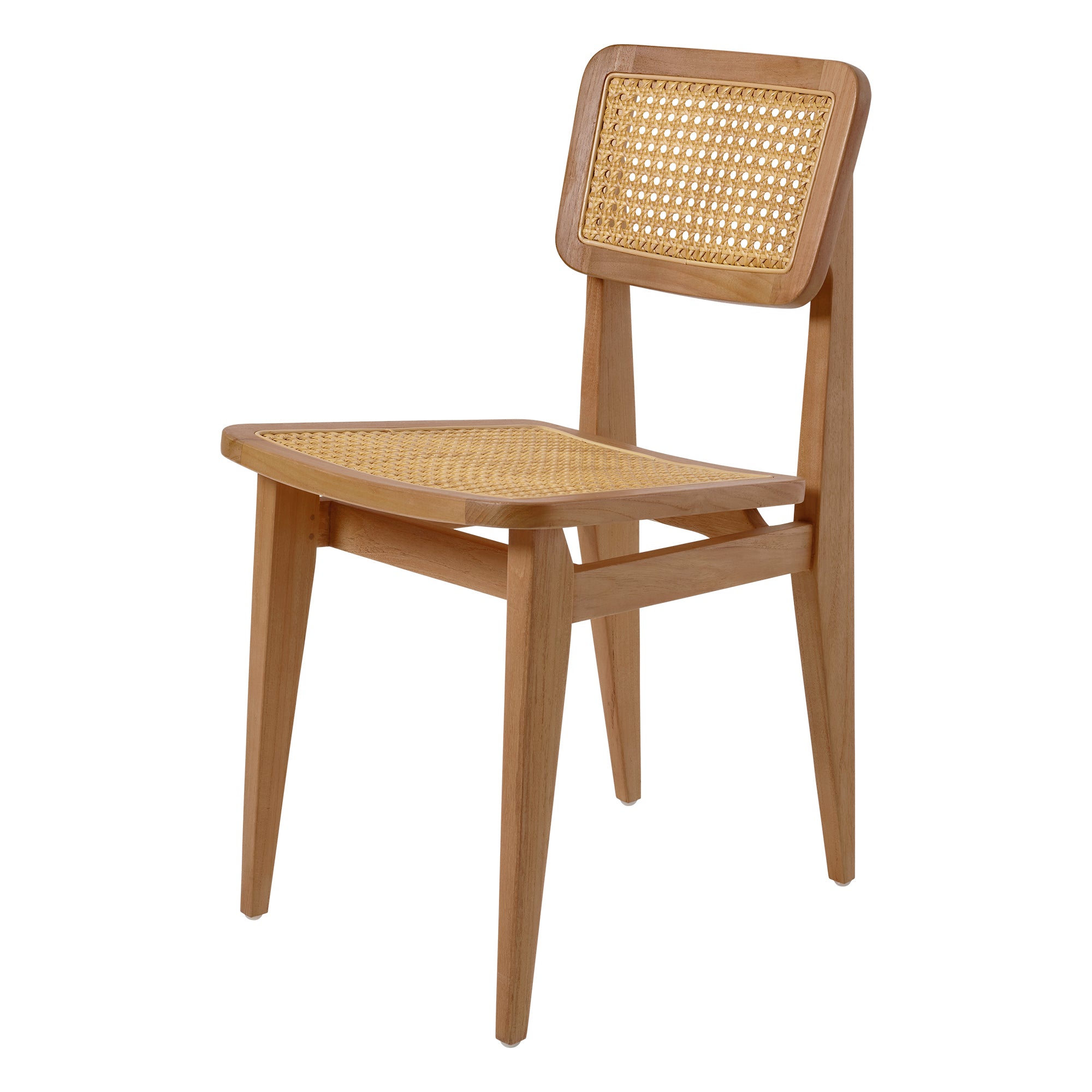 Gubi - C-Chair Outdoor Stuhl | Teak/French Cane