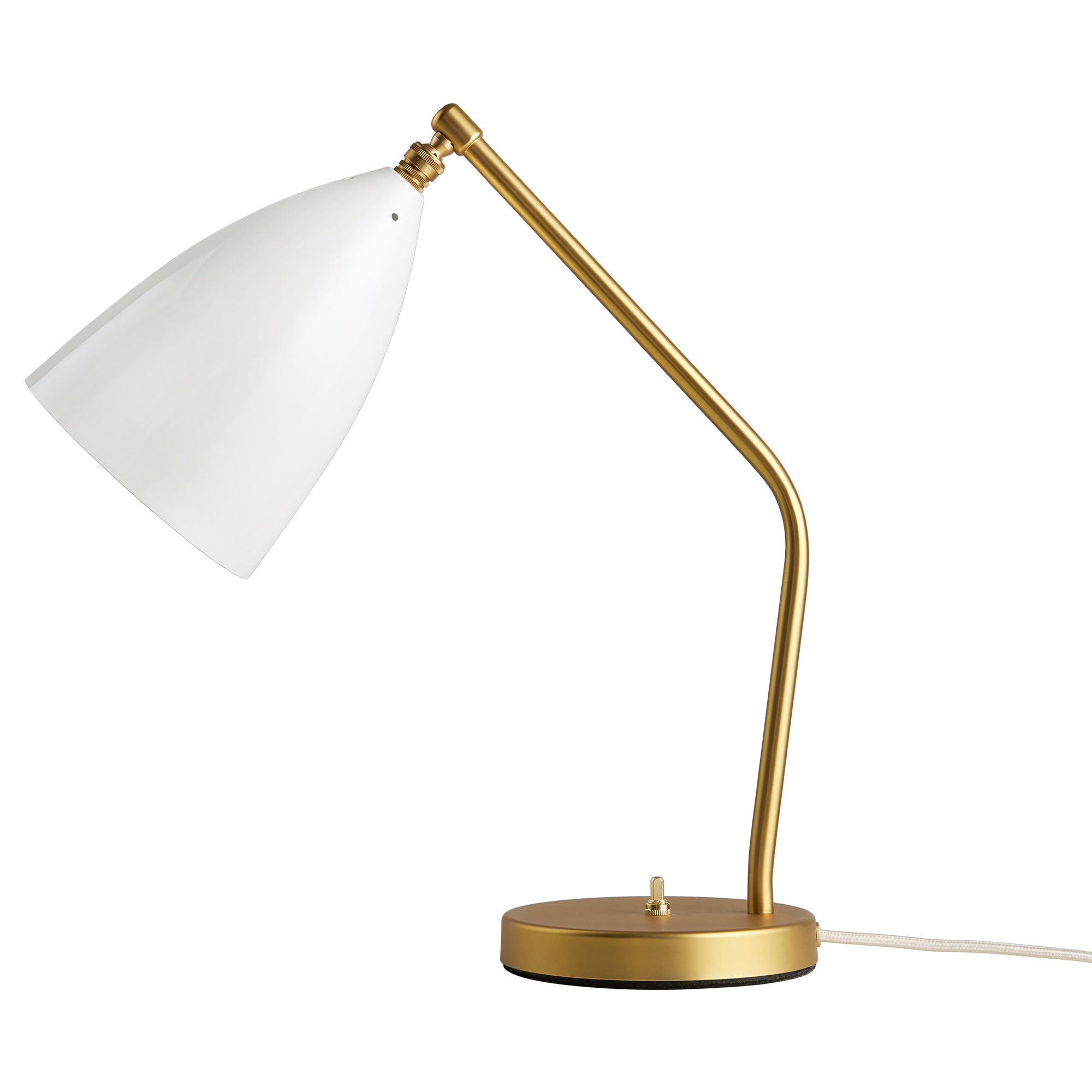 Gubi - Gräshoppa Tischleuchte | alabaster white glossy
