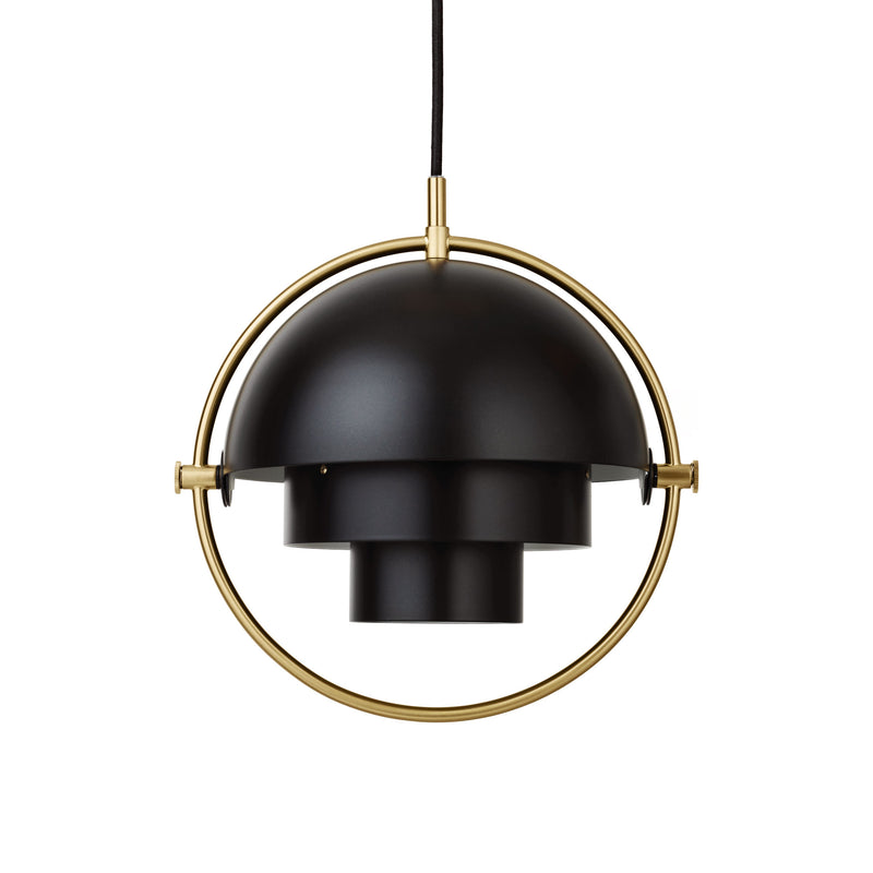 Gubi - Multi-Lite Pendelleuchte S | Messing/schwarz