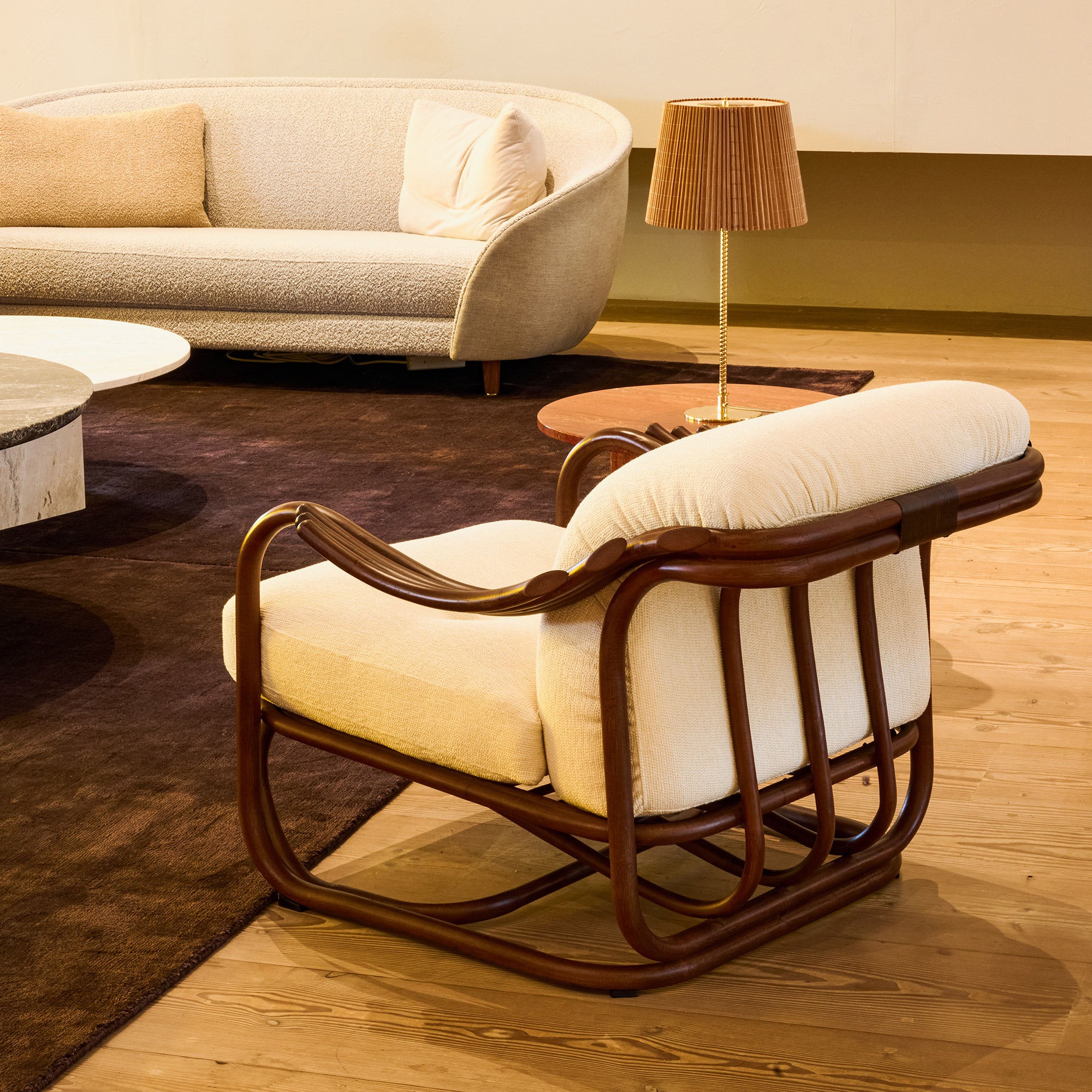 Gubi - Poltrona Tria Lounge Sessel | white/cream