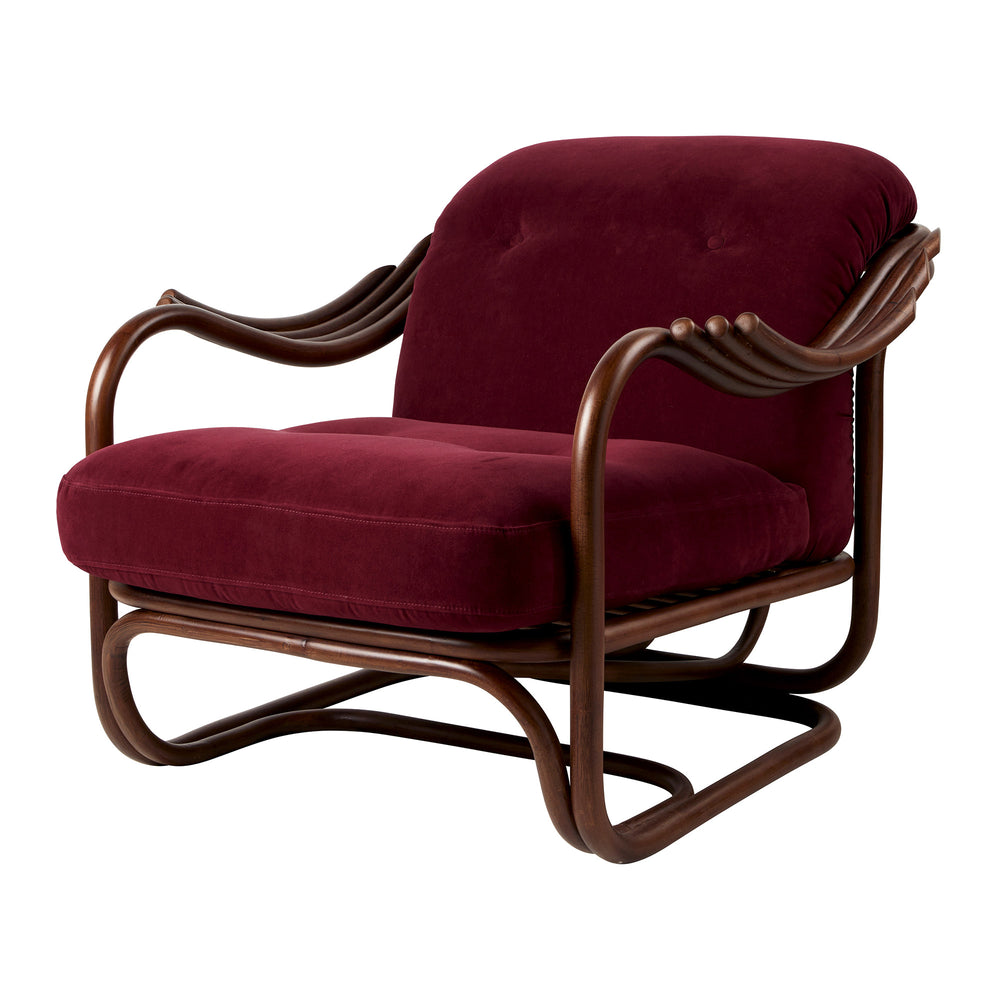 Gubi - Poltrona Tria Lounge Sessel | bordeaux