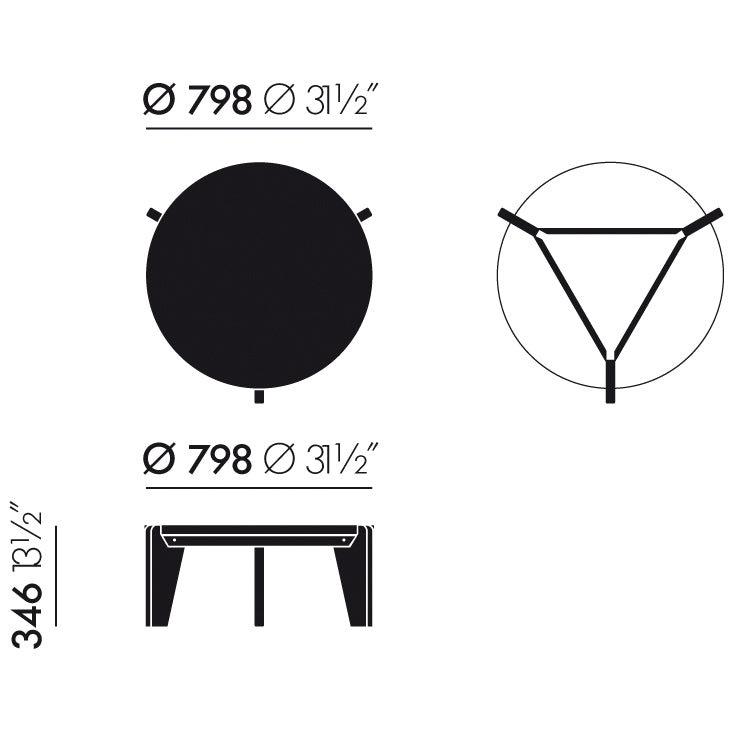 Vitra - Guéridon Bas Couchtisch