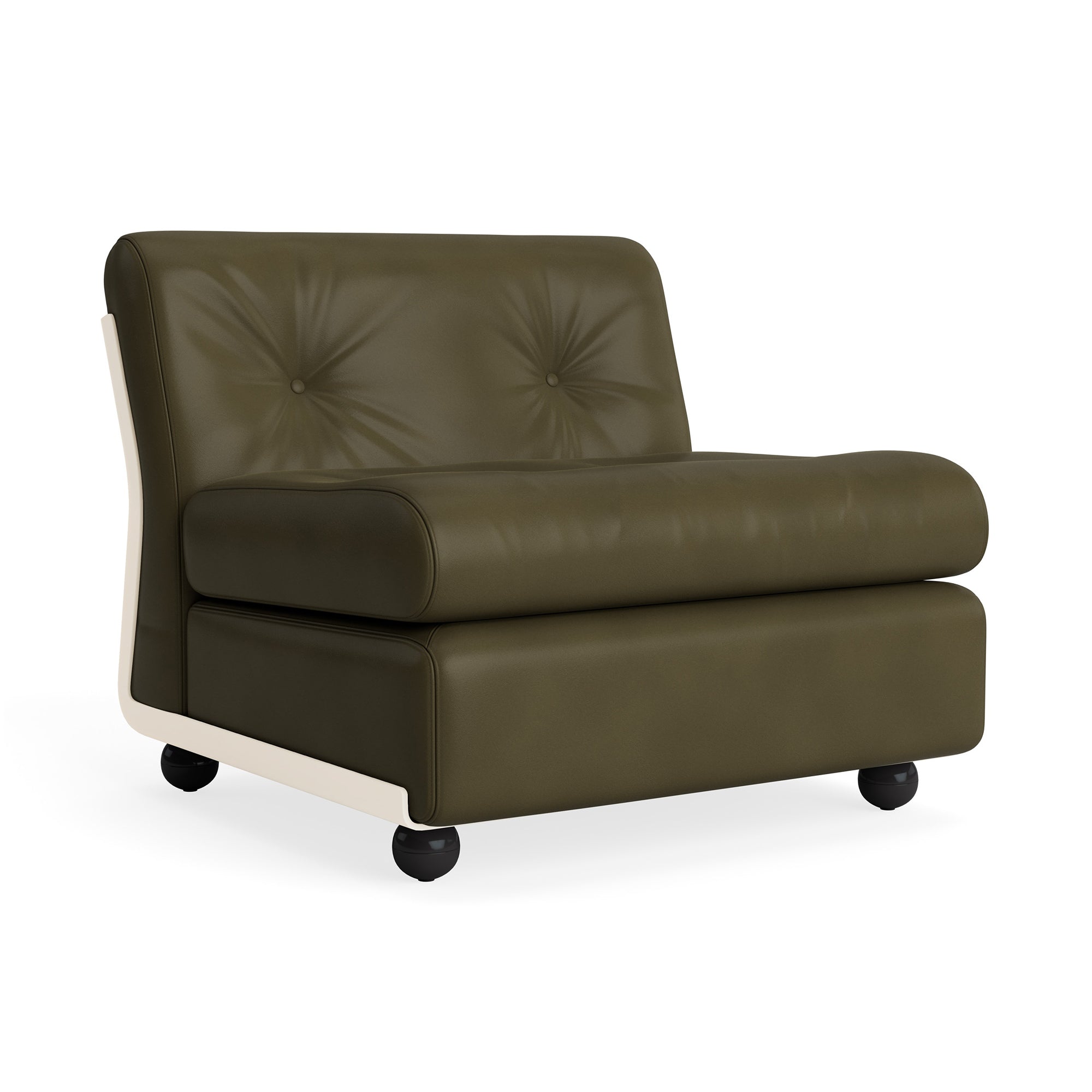 HAY - Amanta 1-Sitzer Sofa | Sense cream beige/forest