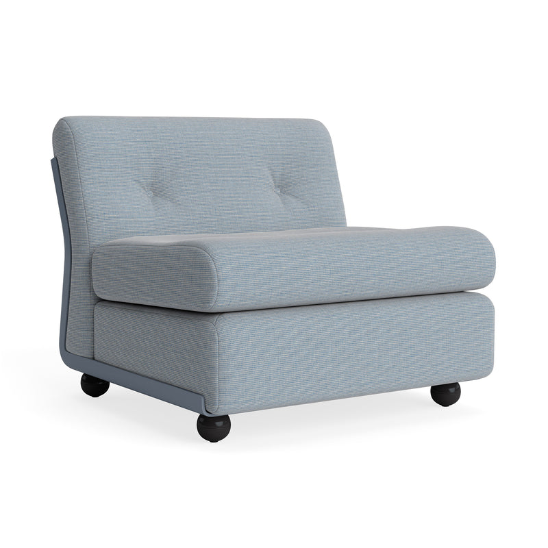 HAY - Amanta 1-Sitzer Sofa | Kvadrat Naveli frost blue/blaugrau (723)