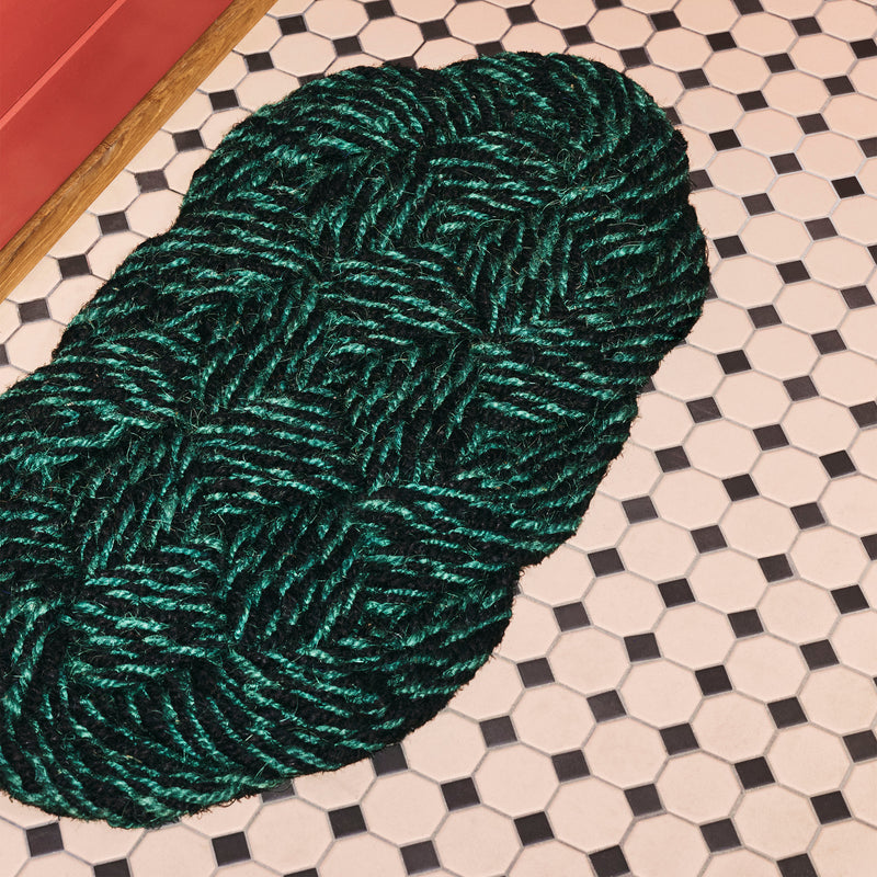 HAY - Coco Fußmatte | green/black