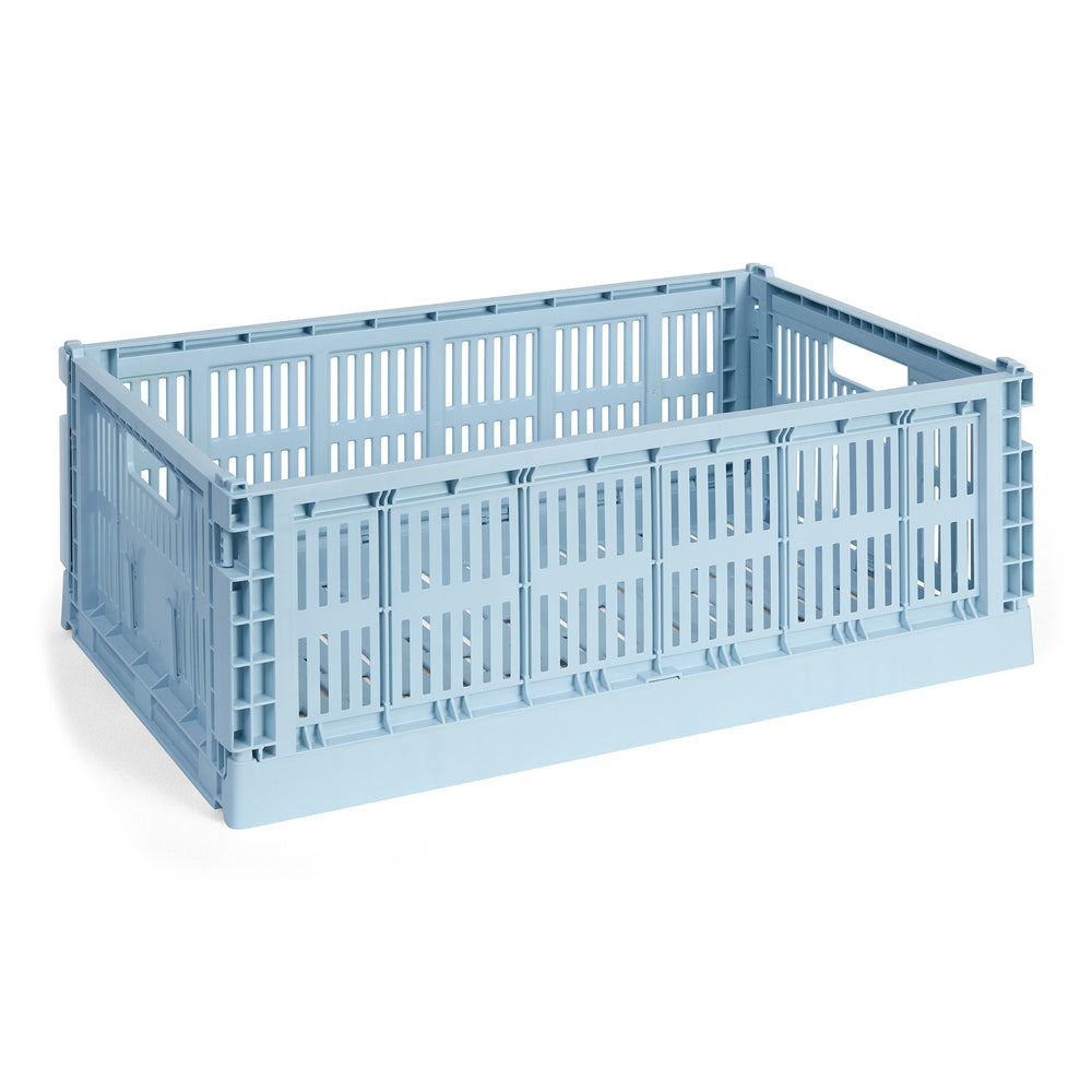 HAY - Colour Crate Korb L recycled | Single / L / soft blue