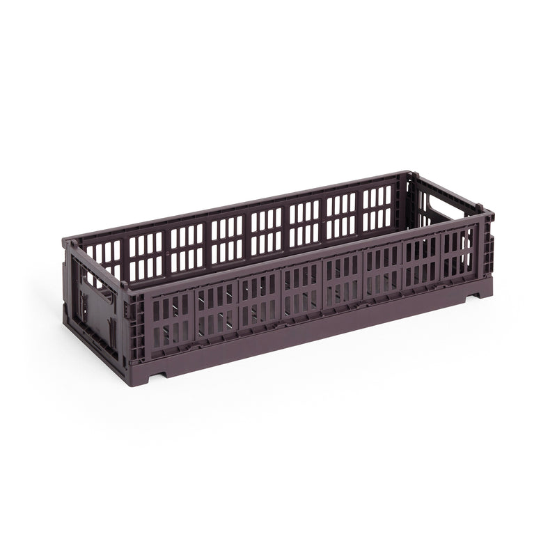 HAY - Colour Crate Korb Mini Oblong | bordeaux