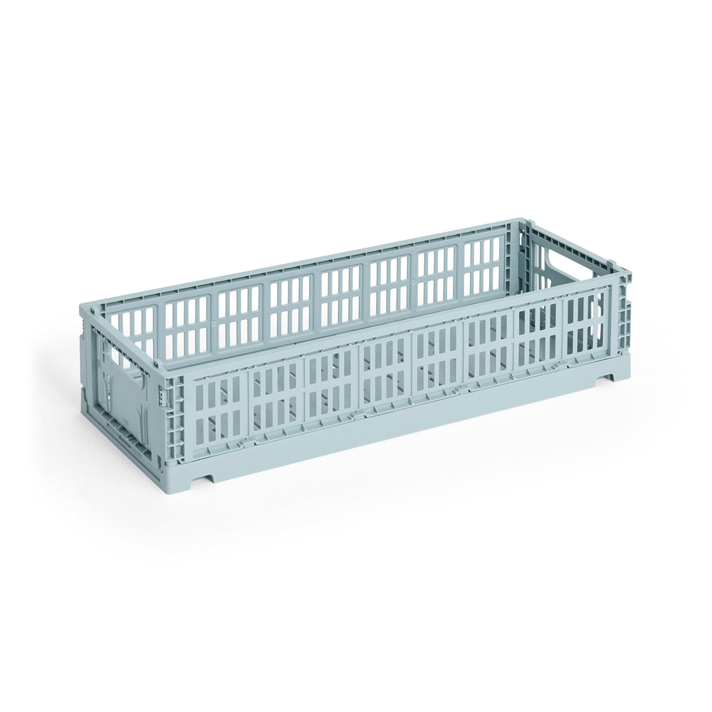 HAY - Colour Crate Korb Mini Oblong | dusty blue