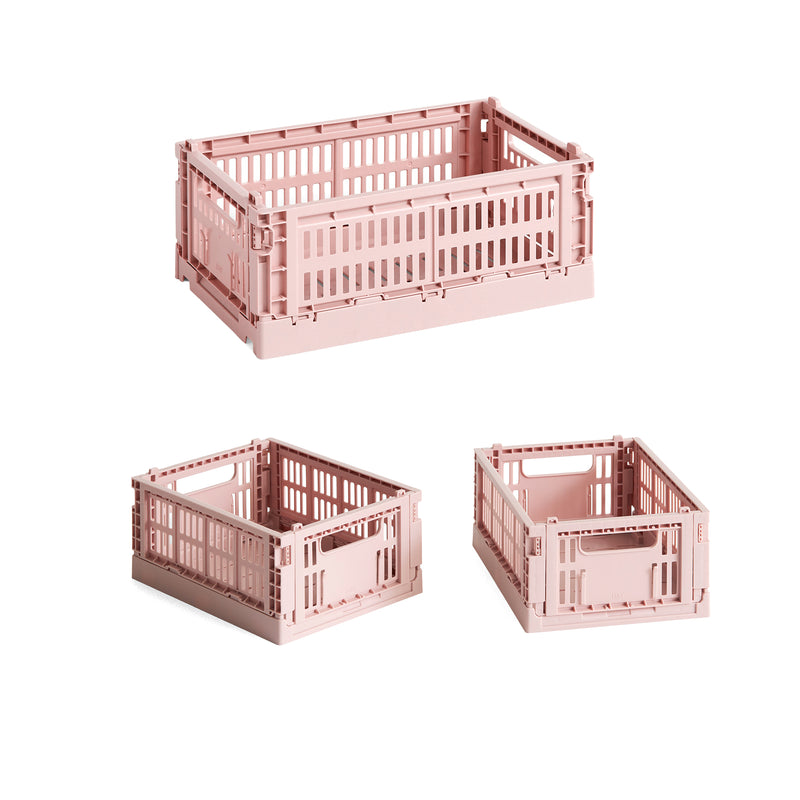HAY - Colour Crate S Korb-Set recycled | 3er-Set / blush