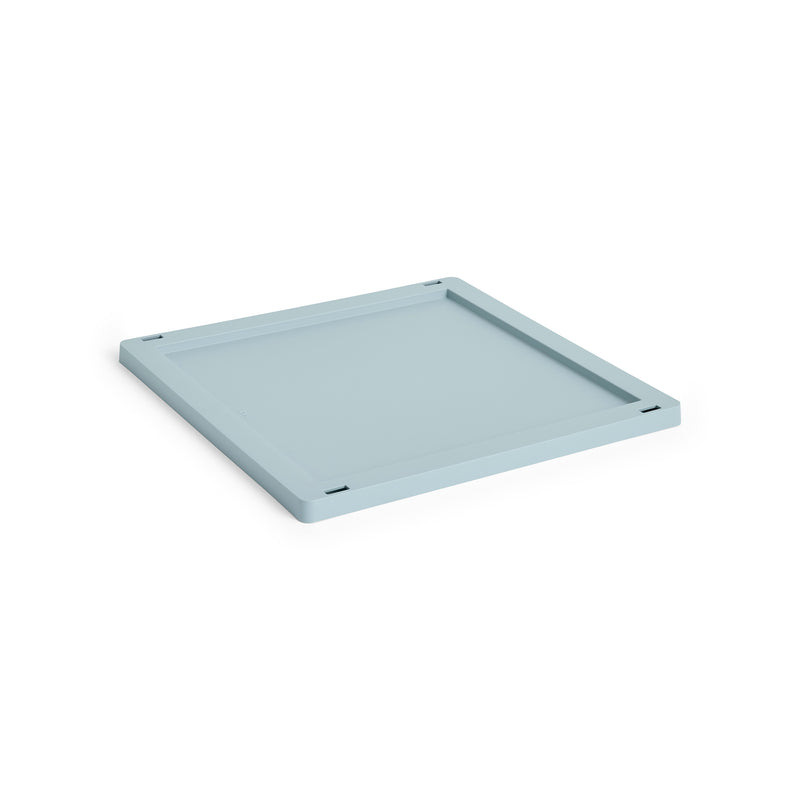 HAY - Deckel für Colour Crate Square Korb | Kunststoff / M / dusty blue