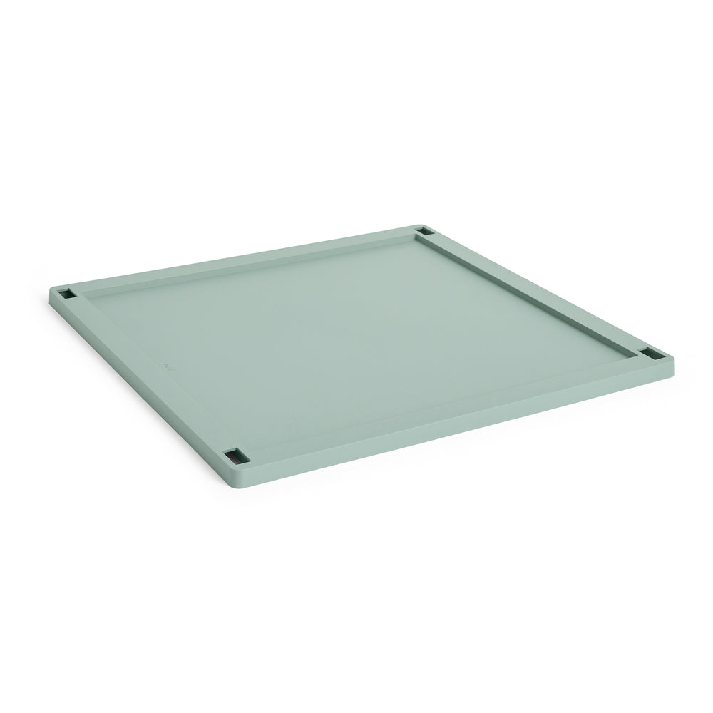 HAY - Deckel für Colour Crate Square Korb | Kunststoff / L / sage green
