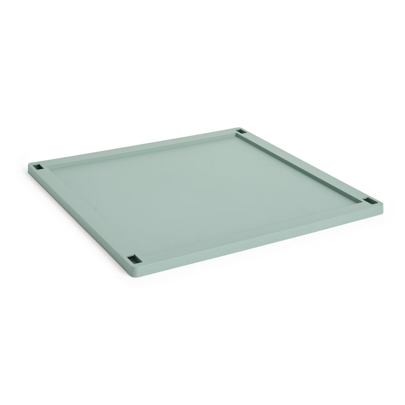 HAY - Deckel für Colour Crate Square Korb | Kunststoff / L / sage green