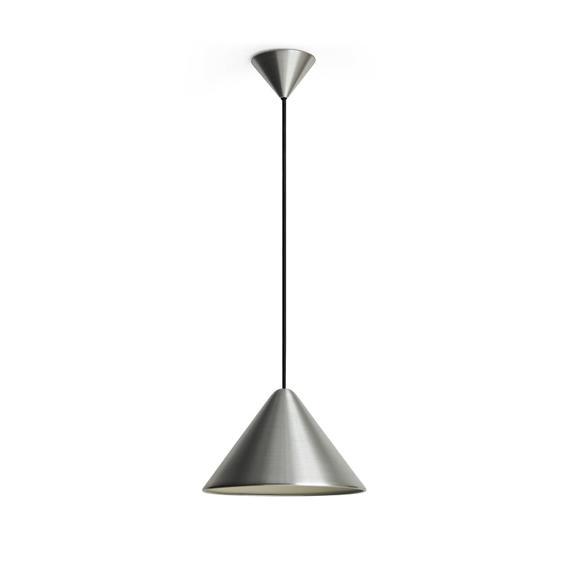 HAY - Compass Pendelleuchte | fix / Ø 26 cm / brushed aluminium