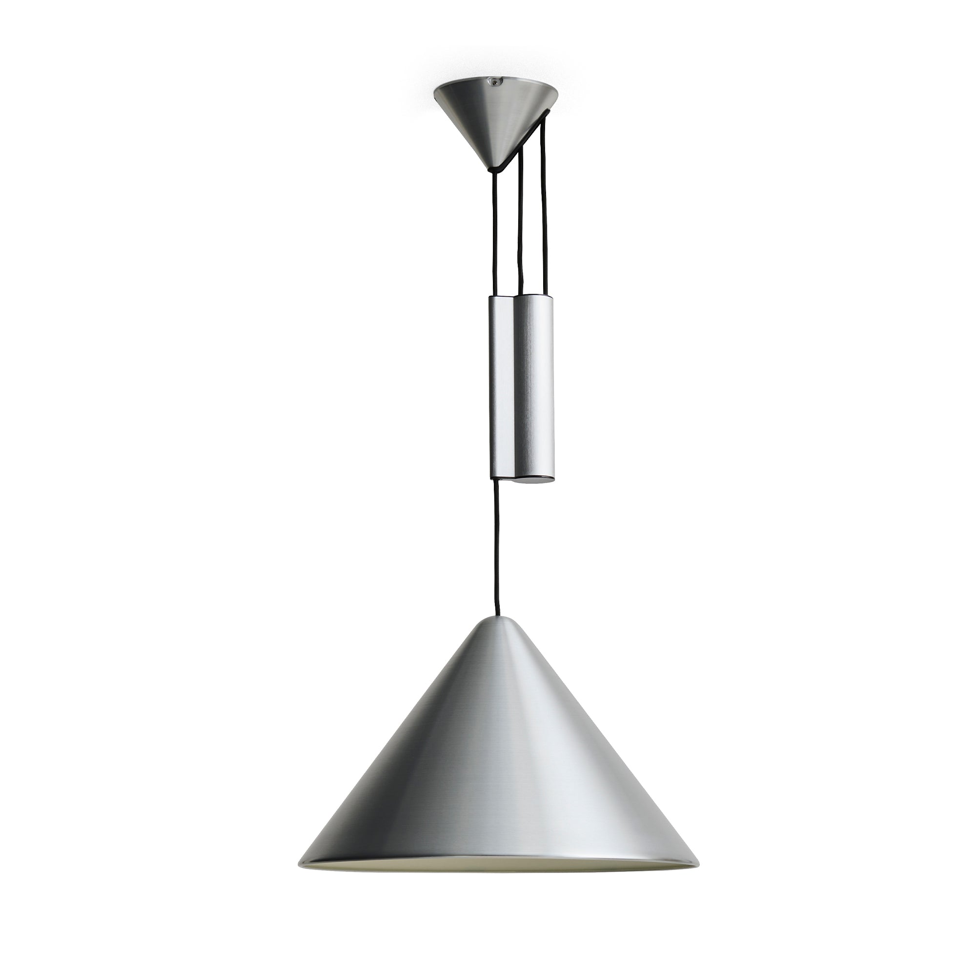 HAY - Compass Pendelleuchte | höhenverstellbar / Ø 43 cm / brushed aluminium