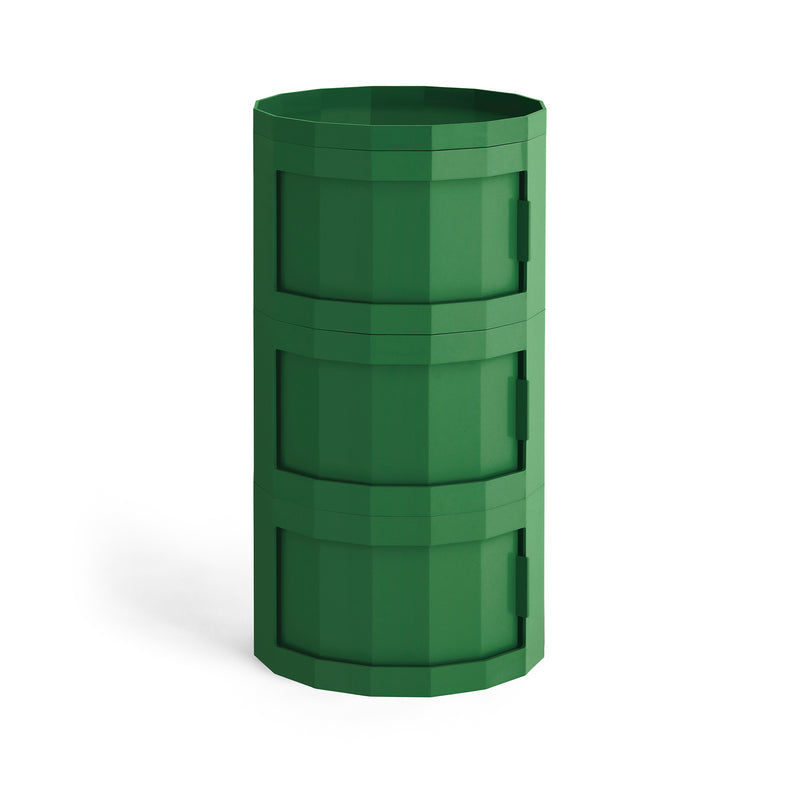 HAY - Facet Cabinet mit Füßen und Rollen | 30 cm / spinach green