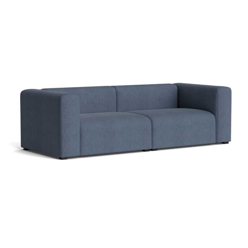 HAY - Mags Sofa 2,5-Sitzer | Turf blue grey / Armlehne beidseitig / Kombination 1