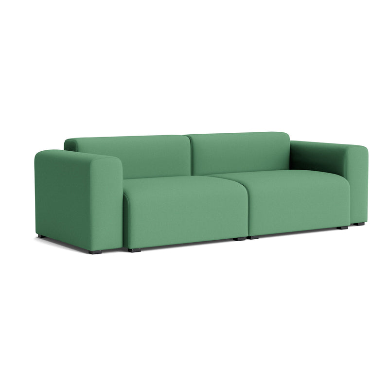 HAY - Mags Sofa 2,5-Sitzer mit niedriger Armlehne | Steelcut  grün (932) / Armlehne beidseitig / Kombination 1