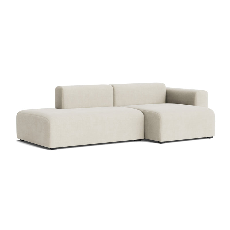 HAY - Mags Sofa 2,5-Sitzer mit niedriger Armlehne | Linara creme (440) / Armlehne rechts / Kombination 3