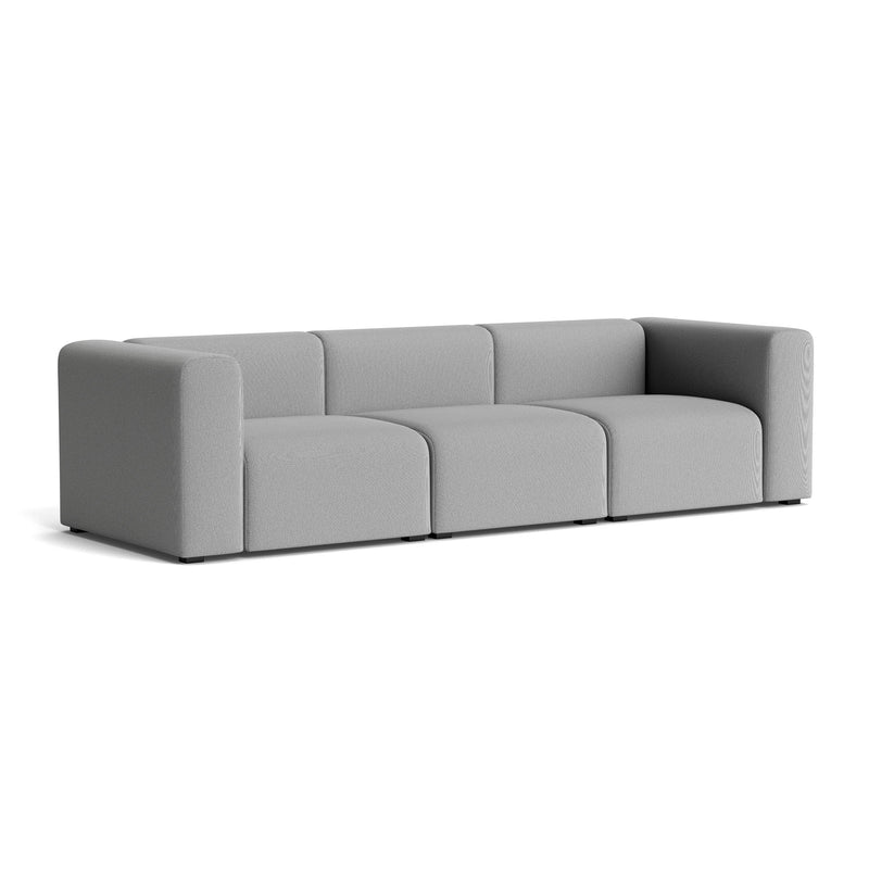 HAY - Mags Sofa 3-Sitzer | Steelcut Trio grau (133) / Armlehne beidseitig / Kombination 1