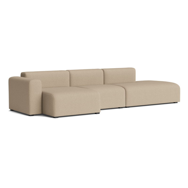 HAY - Mags Sofa 3-Sitzer | Maglia warm grey / Armlehne links / Kombination 4