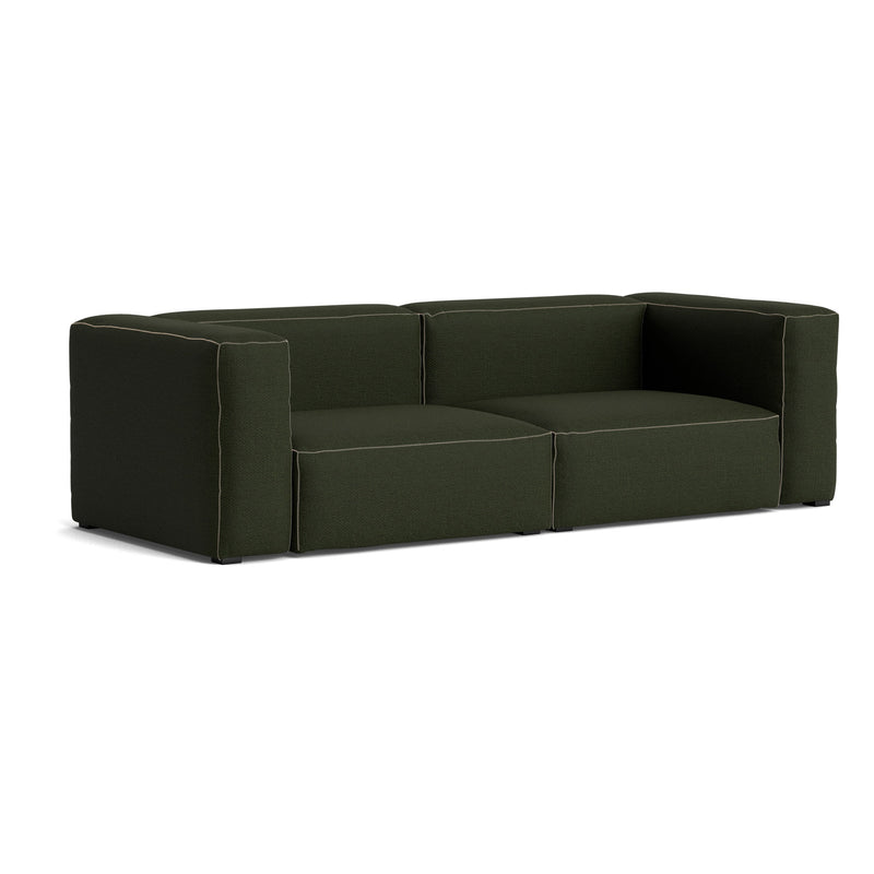 HAY - Mags Soft Sofa 2,5-Sitzer | Maglia dark green / Armlehne beidseitig / Kombination 1