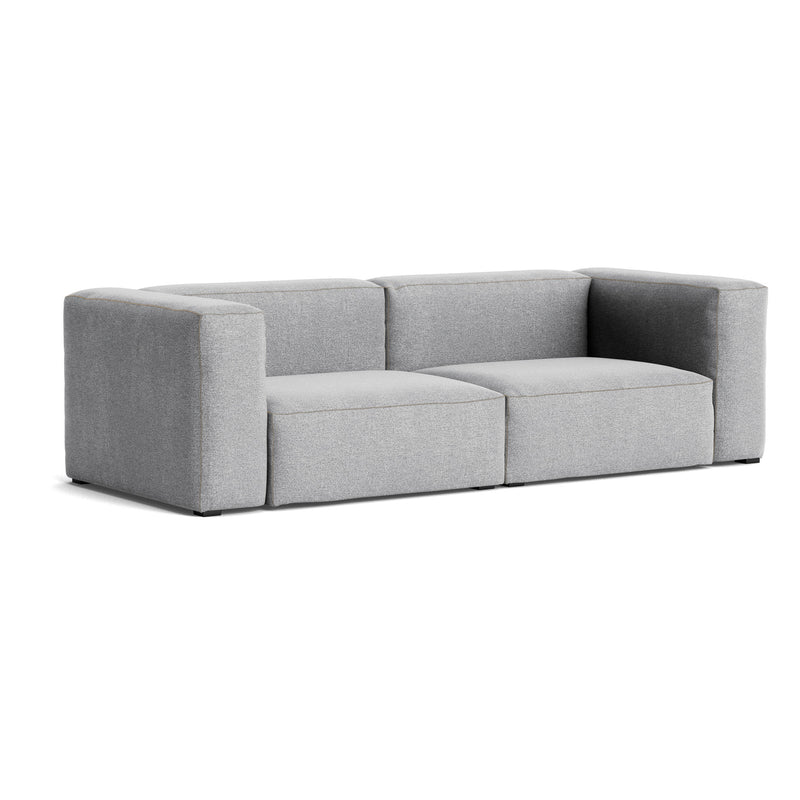 HAY - Mags Soft Sofa 2,5-Sitzer | Kvadrat Hallingdal 65 hellgrau (130) / Armlehne beidseitig / Kombination 1