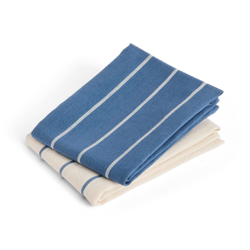 HAY - Outdoor Market Geschirrtuch | blue with bleige stripe