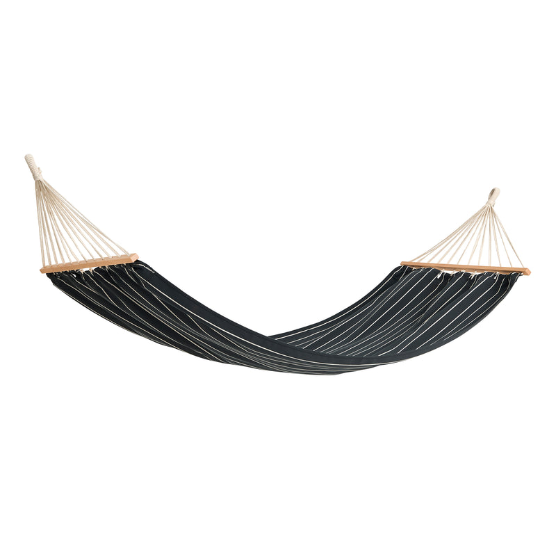 HAY - Outdoor Market Hängematte | black with beige stripe