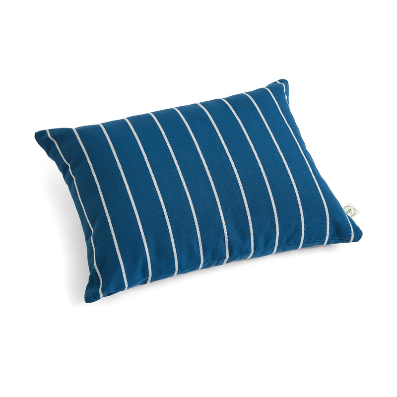 HAY - Outdoor Market Kissen | blue with beige stripe