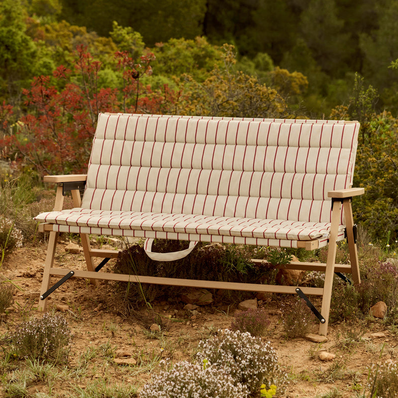 HAY - Outdoor Market Klappsofa | beige with red stripe