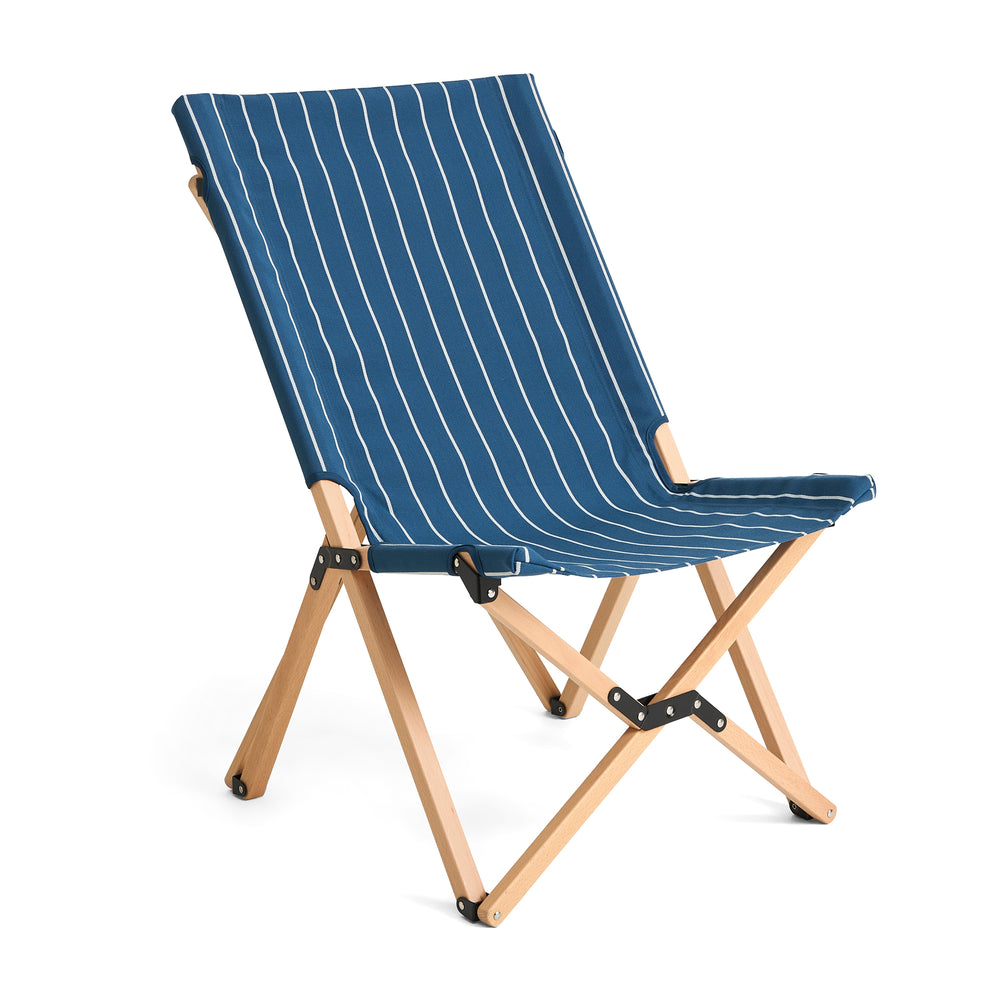 HAY - Outdoor Market Klappstuhl | blue with beige stripe
