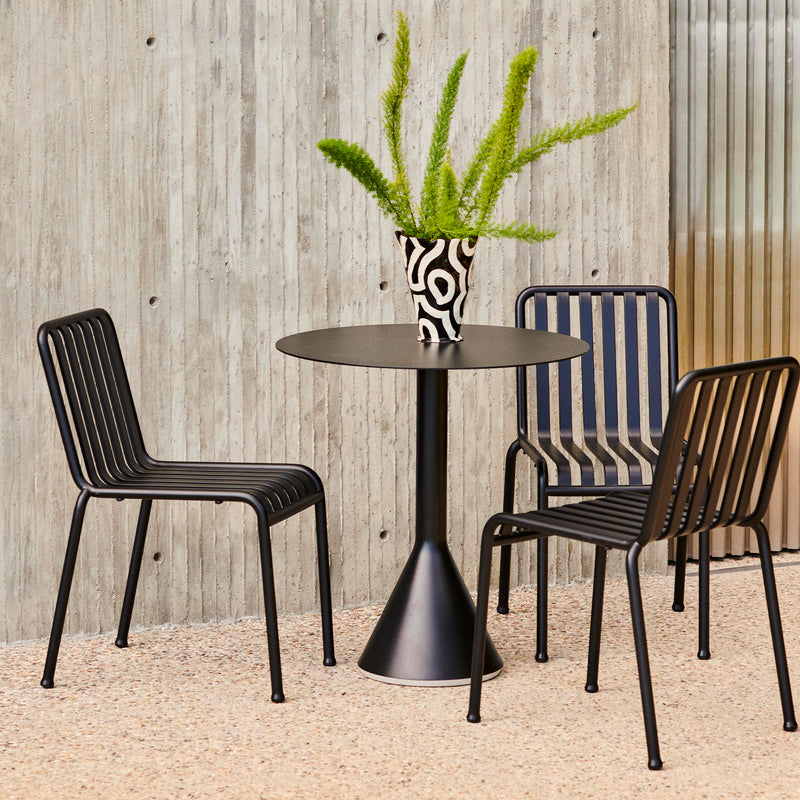 HAY - Palissade Cone Stehtisch | 70 x 74 cm / anthrazit