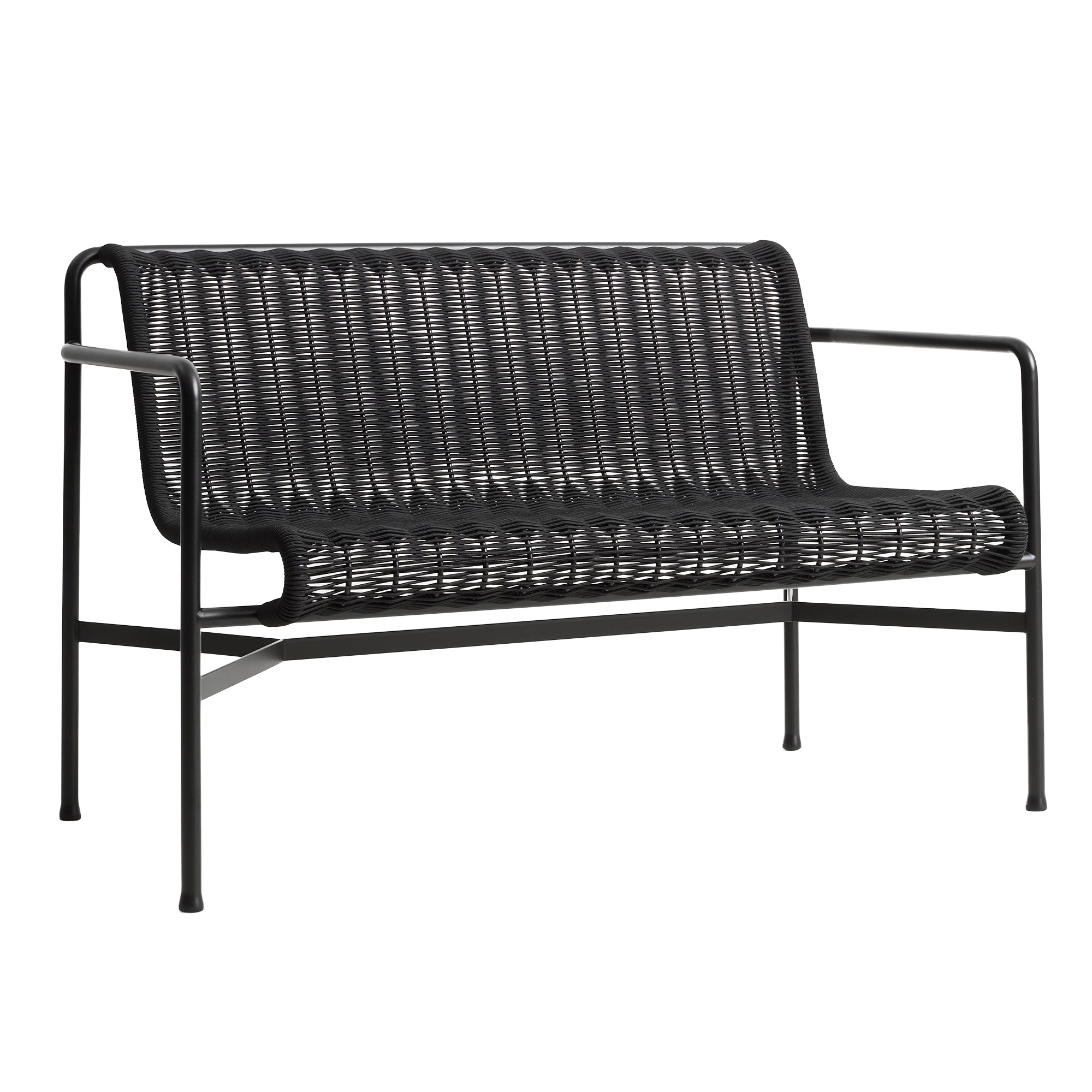 HAY - Palissade Cord Dining Bench | anthrazit