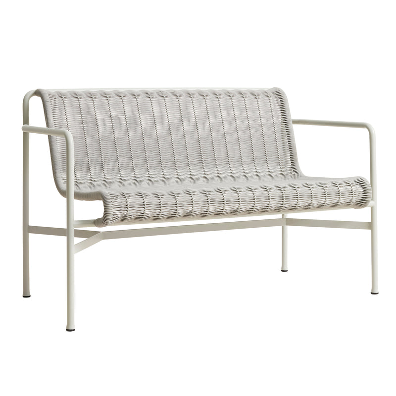 HAY - Palissade Cord Dining Bench | nebelgrau