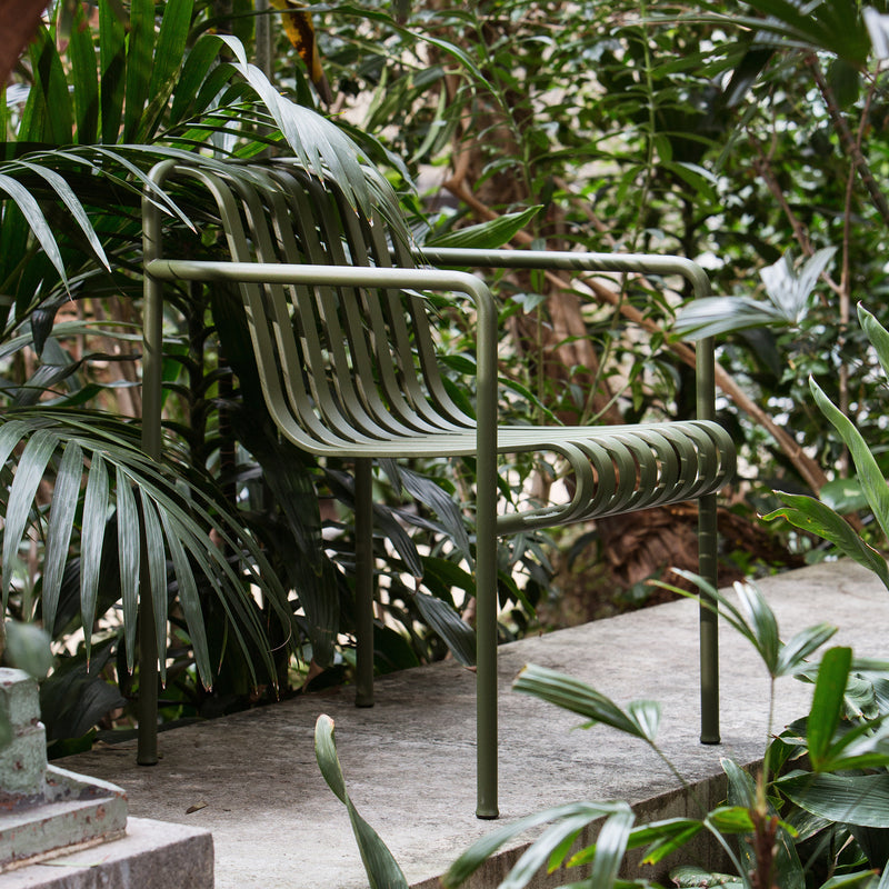 HAY - Palissade Dining Armchair | olive