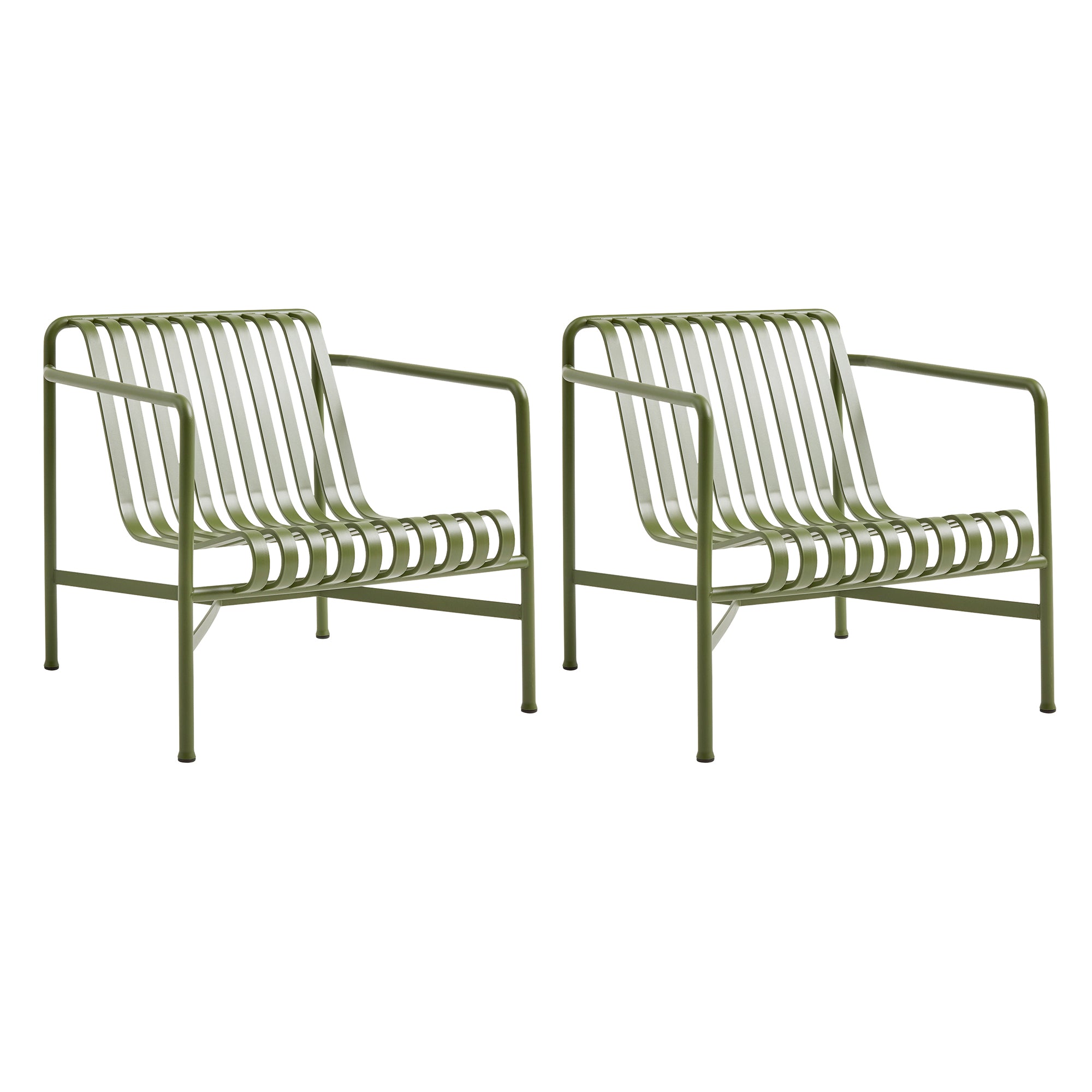 HAY - Palissade Lounge Chair Low Set | olive