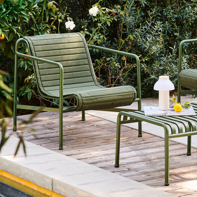 HAY - Palissade Quilted Cushion für Lounge Chair Low | olive