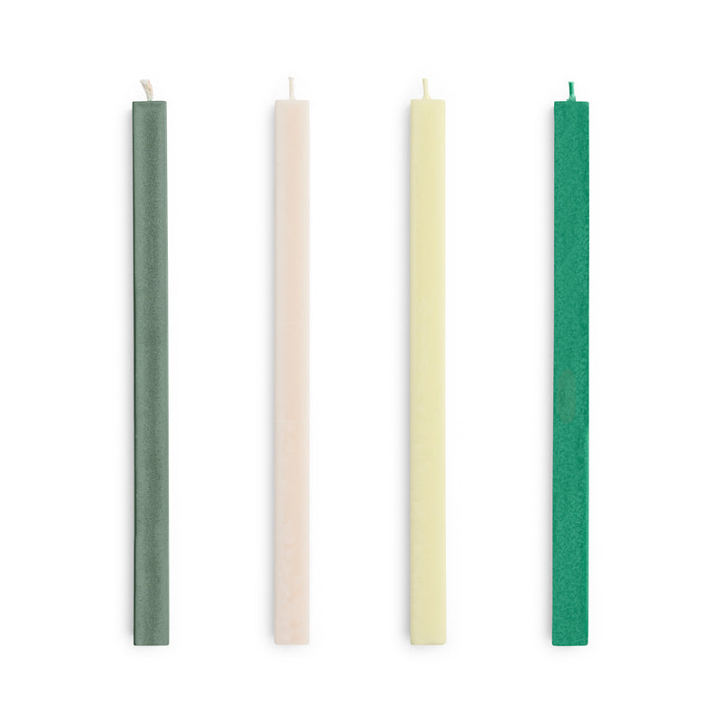 HAY - Square Stabkerzen | green/bordeaux