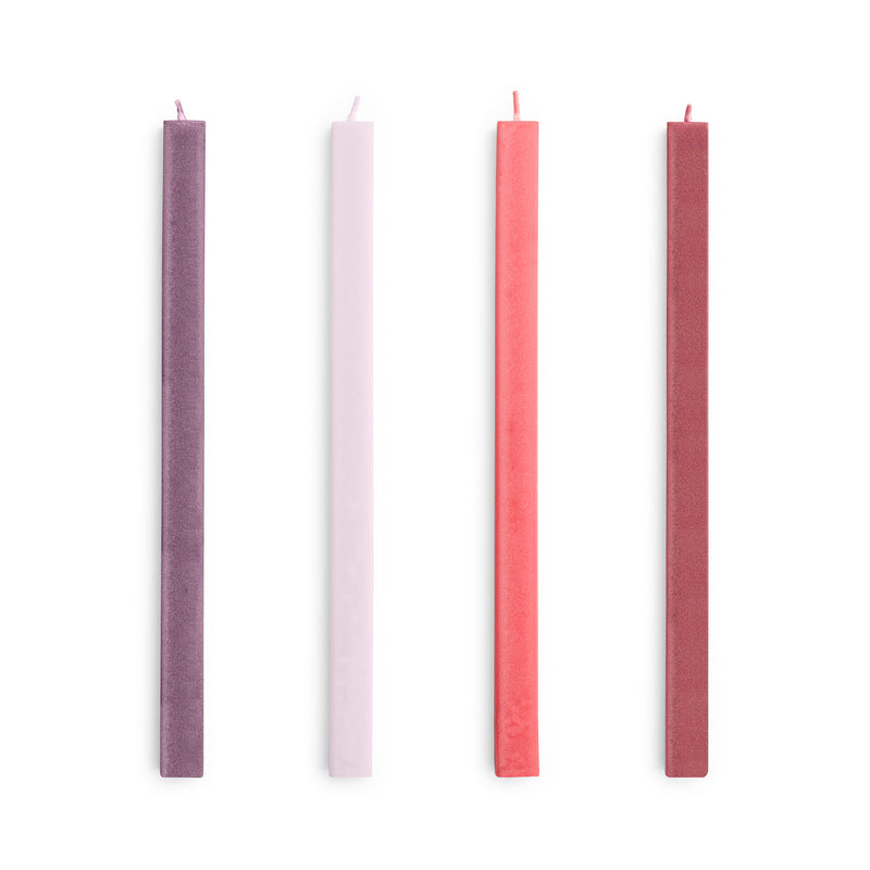 HAY - Square Stabkerzen | red/bordeaux