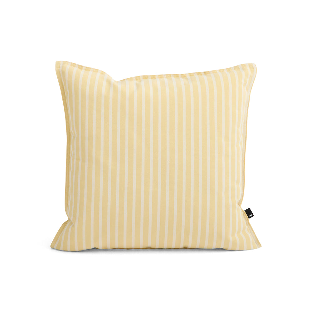 HAY - Terrazza Outdoor Kissen | 50 x 50 cm / yellow bold stripe